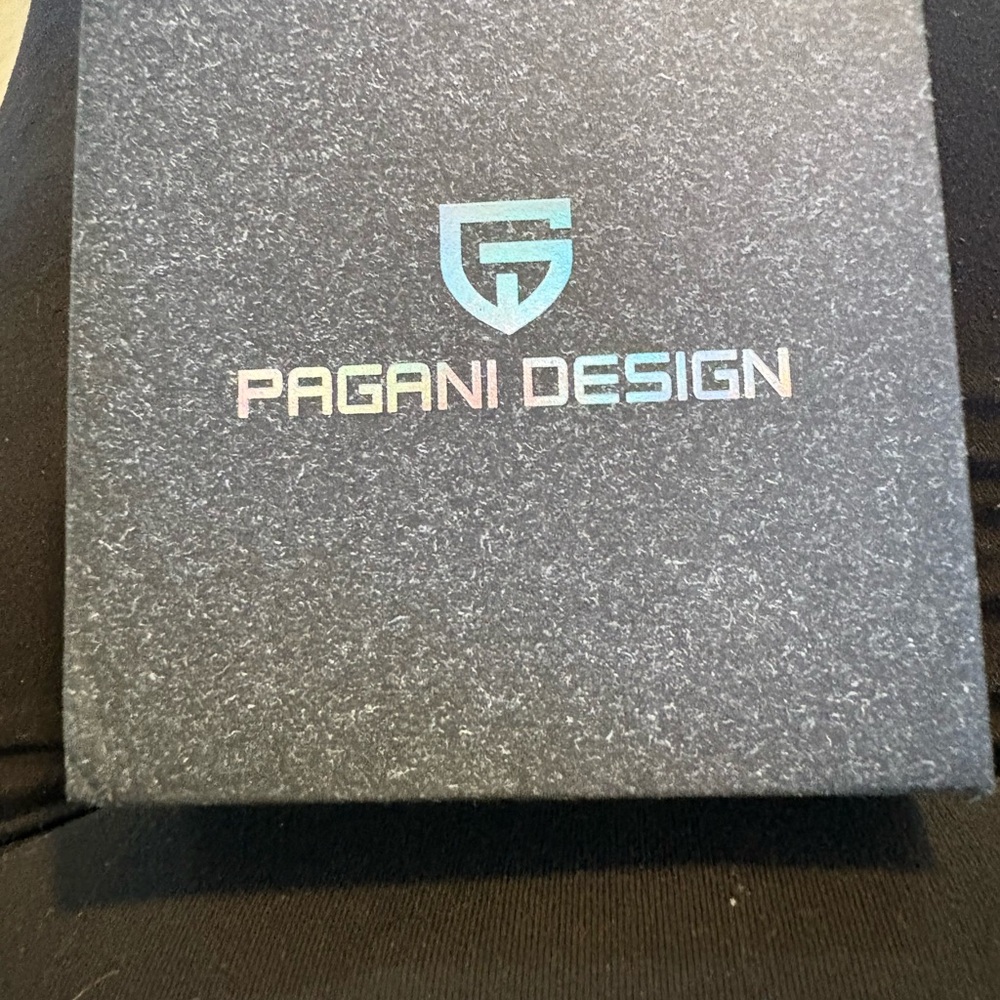 Pagani Design Black and Blue Chronograph Men’s Quartz Watch - Picture 4 of 11